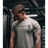 Gymreapers Moisture Wicking Short Sleeve T-Shirt for Men – Crew Neck Workout Shirts – Casual Gym Cotton Everyday Tee(Stone/Black)