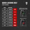Gymreapers Quick Locking Weight Lifting Belt for Men Gym Belt for Powerlifting Deadlift Belt with 4 Inch Neoprene Metal Buckle Back Support Weightlifting Belt Women(Red)
