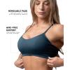Gymreapers Seamless Sports Bra for Women – Wireless Compression Padded Supportive Bras for Gym, Yoga, & Fitness(Atlantis)