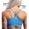 Gymreapers Seamless Sports Bra for Women – Wireless Compression Padded Supportive Bras for Gym, Yoga, & Fitness(Azure)