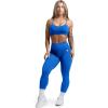 Gymreapers Seamless Sports Bra for Women – Wireless Compression Padded Supportive Bras for Gym, Yoga, & Fitness(Electric Blue)