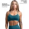 Gymreapers Seamless Sports Bra for Women – Wireless Compression Padded Supportive Bras for Gym, Yoga, & Fitness(Emerald)