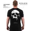 Gymreapers Skull Moisture Wicking T-Shirts for Men – Short Sleeve Workout Gym Shirts – Running Athletic Tees & Dry Fit Tshirt(Dread Mmxiv)