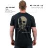 Gymreapers Skull Moisture Wicking T-Shirts for Men – Short Sleeve Workout Gym Shirts – Running Athletic Tees & Dry Fit Tshirt(Revelation)
