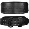 Gymreapers Weight Lifting Belt – 7MM Heavy Duty Pro Leather Belt with Adjustable Buckle – Stabilizing Lower Back Support 4 Inches Wide For Weightlifting, Bodybuilding, Cross Training(Black)