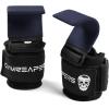 Gymreapers Weight Lifting Hooks (Pair), Heavy Duty Power Wrist Straps Hand Grip Support For Deadlifts, Pull Ups, Shrugs – Gym Gloves For Men and Women(Navy)