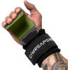 Gymreapers Weight Lifting Hooks (Pair), Heavy Duty Power Wrist Straps Hand Grip Support For Deadlifts, Pull Ups, Shrugs – Gym Gloves For Men and Women(OD Green)