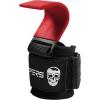 Gymreapers Weight Lifting Hooks (Pair), Heavy Duty Power Wrist Straps Hand Grip Support For Deadlifts, Pull Ups, Shrugs – Gym Gloves For Men and Women(Red)