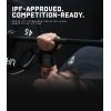 Gymreapers Weightlifting Wrist Wraps (IPF Approved) 18″ Professional Quality Wrist Support with Heavy Duty Thumb Loop – Best Wrap for Powerlifting Competition, Strength Training, Bodybuilding(Black/Rubber)