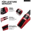 Gymreapers Weightlifting Wrist Wraps (IPF Approved) 18″ Professional Quality Wrist Support with Heavy Duty Thumb Loop – Best Wrap for Powerlifting Competition, Strength Training, Bodybuilding(Red/White)