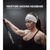 Gymreapers Workout Headbands for Men & Women-Comfortable Sweat Absorbing Band to Keep Hair Back During Running Sports Gym Cycling and Outdoor Activities(White)