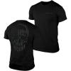 Gymreapers American Reaper Moisture Wicking T-Shirts for Men – Workout Gym Shirts – Running Athletic Tees & Dry Fit Tshirt(Black)