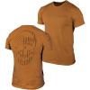 Gymreapers American Reaper Moisture Wicking T-Shirts for Men – Workout Gym Shirts – Running Athletic Tees & Dry Fit Tshirt(Coyote Brown)