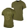 Gymreapers American Reaper Moisture Wicking T-Shirts for Men – Workout Gym Shirts – Running Athletic Tees & Dry Fit Tshirt(Olive)