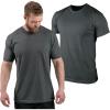 Gymreapers Clip Tag Basic Tee – Men’s Athletic Fit Crew Neck T-Shirt, Soft Stretch, Tagless, Short Sleeve Workout Shirt(Charcoal)
