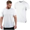 Gymreapers Clip Tag Basic Tee – Men’s Athletic Fit Crew Neck T-Shirt, Soft Stretch, Tagless, Short Sleeve Workout Shirt(White)