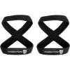 Gymreapers Figure 8 Lifting Straps For Deadlift, Powerlifting, Strongman, & Cross Training Strong Weightlifting Wrist Straps For Men, Women(Black)