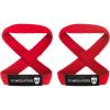Gymreapers Figure 8 Lifting Straps For Deadlift, Powerlifting, Strongman, & Cross Training Strong Weightlifting Wrist Straps For Men, Women(Red)