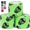 Gymreapers Hook Grip Weightlifting Tape (3 Pack) Premium Adhesive Thumb Skull Tape for Finger Protection, Powerlifting, Exercise & Cross Training – Athletic Sweat Proof Tape(Neon Green)