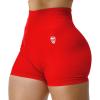 Gymreapers Infinity Seamless Workout Shorts High Waist Biker Shorts for Women Athletic Gym Running Pilates Yoga Sport Short(Carolina Reaper)