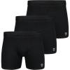Gymreapers Mens Boxer Briefs Moisture Wicking-Waistband Pack of 3 Underwear for Men with Pouch for Ball for Travel Daily Wear(Black)