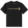 Gymreapers Moisture Wicking Short Sleeve T-Shirt for Men – Crew Neck Workout Shirts – Casual Gym Cotton Everyday Tee(Black/Tan)