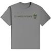 Gymreapers Moisture Wicking Short Sleeve T-Shirt for Men – Crew Neck Workout Shirts – Casual Gym Cotton Everyday Tee(Gray/Ranger Green)