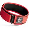 Gymreapers Quick Locking Weight Lifting Belt for Men Gym Belt for Powerlifting Deadlift Belt with 4 Inch Neoprene Metal Buckle Back Support Weightlifting Belt Women(Red)