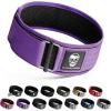 Gymreapers Quick Locking Weight Lifting Belt for Men Gym Belt for Powerlifting Deadlift Belt with 4 Inch Neoprene Metal Buckle Back Support Weightlifting Belt Women(Purple)