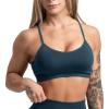 Gymreapers Seamless Sports Bra for Women – Wireless Compression Padded Supportive Bras for Gym, Yoga, & Fitness(Atlantis)