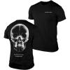 Gymreapers Skull Moisture Wicking T-Shirts for Men – Short Sleeve Workout Gym Shirts – Running Athletic Tees & Dry Fit Tshirt(Beneath the Surface)