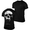 Gymreapers Skull Moisture Wicking T-Shirts for Men – Short Sleeve Workout Gym Shirts – Running Athletic Tees & Dry Fit Tshirt(Dread Mmxiv)