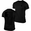 Gymreapers Valor Moisture Wicking T-Shirts for Men – Short Sleeve Workout Gym Shirts – Running Athletic Tees & Dry Fit Tshirt(Black/Black)