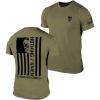 Gymreapers Valor Moisture Wicking T-Shirts for Men – Short Sleeve Workout Gym Shirts – Running Athletic Tees & Dry Fit Tshirt(Military Green)