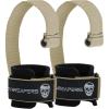 Gymreapers Weight Lifting Straps With Dowel – Wrist Straps for Weightlifting – Workout Deadlift Wrist Weights – Reinforced Stitching & Padded Fit Gym Accessories for Strength & Gym Hand Grip(Desert Sand)