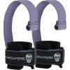 Gymreapers Weight Lifting Straps With Dowel – Wrist Straps for Weightlifting – Workout Deadlift Wrist Weights – Reinforced Stitching & Padded Fit Gym Accessories for Strength & Gym Hand Grip(Lilac)