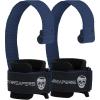 Gymreapers Weight Lifting Straps With Dowel – Wrist Straps for Weightlifting – Workout Deadlift Wrist Weights – Reinforced Stitching & Padded Fit Gym Accessories for Strength & Gym Hand Grip(Navy)