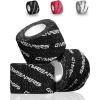 Gymreapers Weightlifting Adhesive Thumb Tape, Stretchy Athletic Tape Grip & Protection for Olympic Lifting, Cross Training, Powerlifting, Hookgrip(Black)