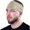 Gymreapers Workout Headbands for Men & Women-Comfortable Sweat Absorbing Band to Keep Hair Back During Running Sports Gym Cycling and Outdoor Activities(Tan)