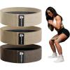 Hip Bands for Booty Workouts | Non Slip Fabric Band Set with 3 Levels – Resistance Bands for Legs & Hip – for Men & Women(Nude)