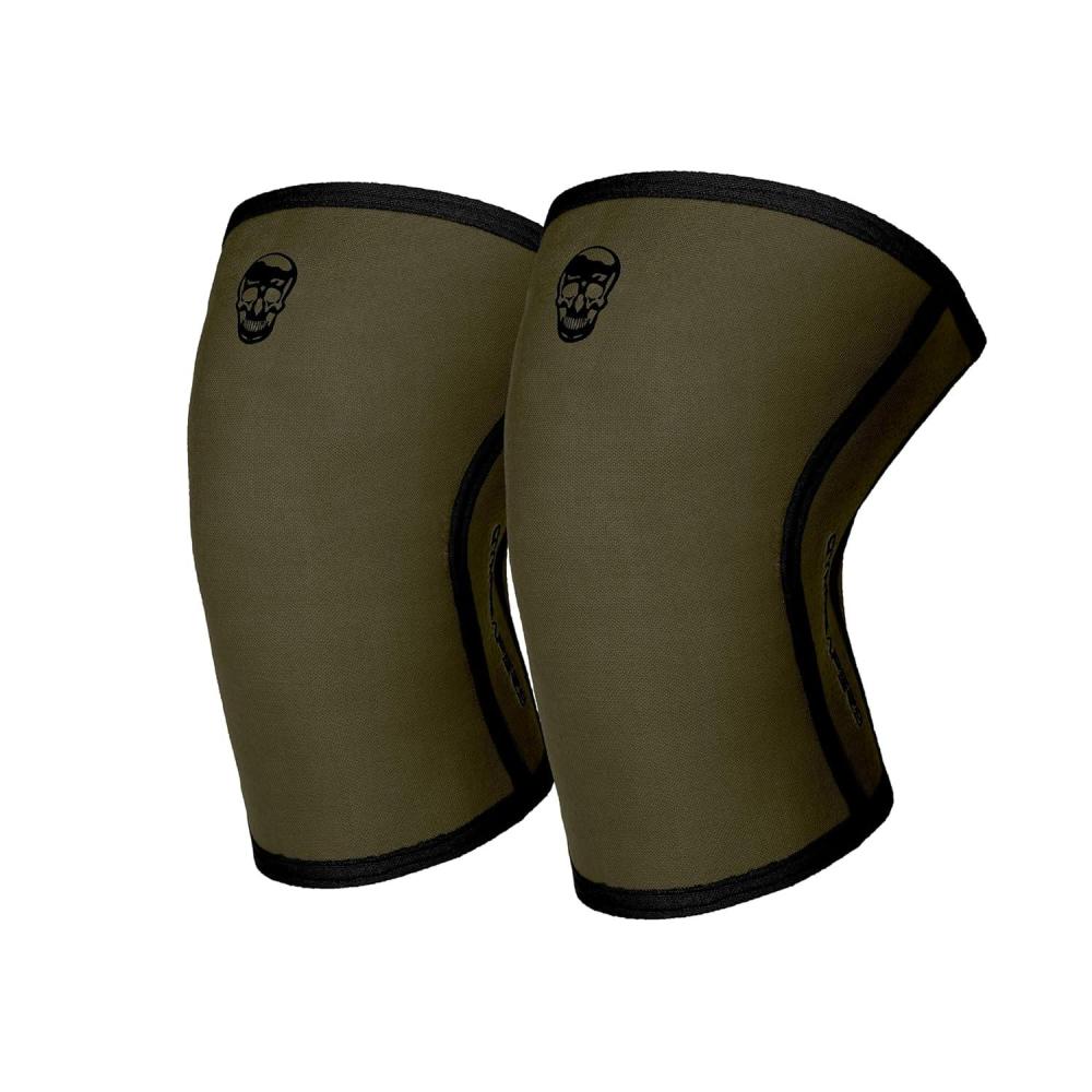 imageGymreapers 5MM Knee Sleeves for Weightlifting Squats Powerlifting and Functional Training  Compression Knee Support for Men ampamp Women  Joint Protection ampamp Recovery  Pair BlackWhite LargeGreen