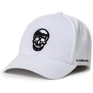 Gymreapers Baseball Hats and Caps for Men| Fitted Hats for Running, Workout, Gym & Outdoor Sports| Moisture Wicking Adapt Cap(White)