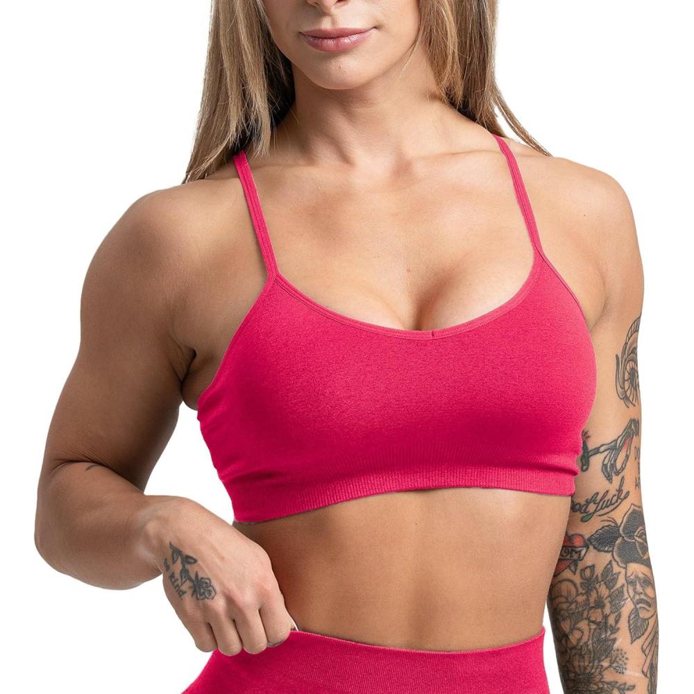 imageGymreapers Seamless Sports Bra for Women  Wireless Compression Padded Supportive Bras for Gym Yoga amp FitnessMiami