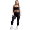 Gymreapers Seamless Sports Bra for Women – Wireless Compression Padded Supportive Bras for Gym, Yoga, & Fitness(Black)