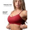 Gymreapers Seamless Sports Bra for Women – Wireless Compression Padded Supportive Bras for Gym, Yoga, & Fitness(Bloodshot)