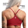 Gymreapers Seamless Sports Bra for Women – Wireless Compression Padded Supportive Bras for Gym, Yoga, & Fitness(Bloodshot)