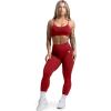 Gymreapers Seamless Sports Bra for Women – Wireless Compression Padded Supportive Bras for Gym, Yoga, & Fitness(Bloodshot)