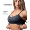 Gymreapers Seamless Sports Bra for Women – Wireless Compression Padded Supportive Bras for Gym, Yoga, & Fitness(Graphite)