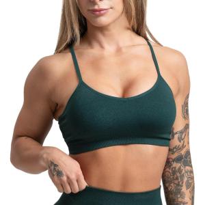 Gymreapers Seamless Sports Bra for Women – Wireless Compression Padded Supportive Bras for Gym, Yoga, & Fitness(Reef)