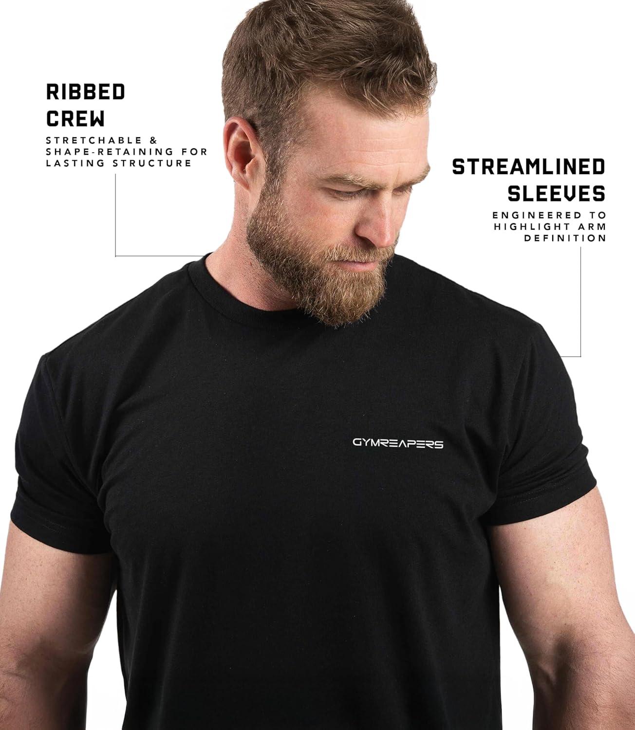 imageGymreapers Skull Moisture Wicking TShirts for Men Short Sleeve Workout Gym Shirts Running Athletic Tees amp Dry Fit TshirtBeneath the Surface